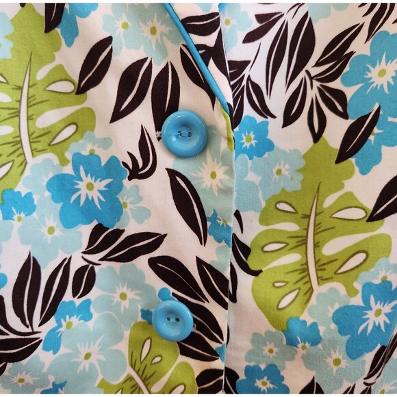 New York City Design Co Woman's Blazer Size 2X Floral Tropical 3/4 Sleeve EUC - Picture 3 of 5